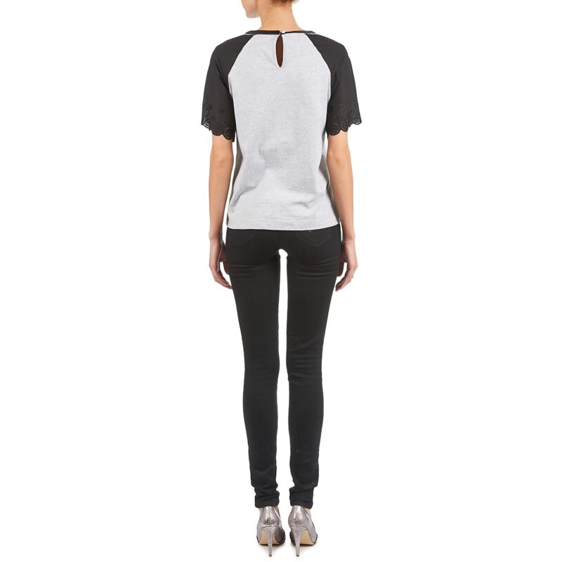 Manoush T-Shirt FANCY Grau Kurzarm T-Shirt Damen - 7
