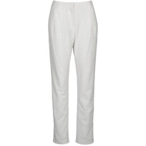 Pantaolini dritti  Manoush  FLOWER BADGE  Bianco -  Pantaolini dritti Abbigliamento Donna