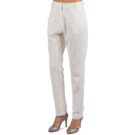 Pantaolini dritti Manoush FLOWER BADGE Bianco Pantaolini dritti Donna - 5