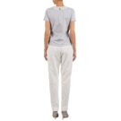 Pantaolini dritti Manoush FLOWER BADGE Bianco Pantaolini dritti Donna - 6