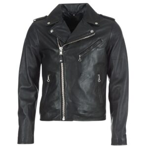 Giacca in pelle  Schott  LEVOQ  Nero -  Giacche in pelle Uomo