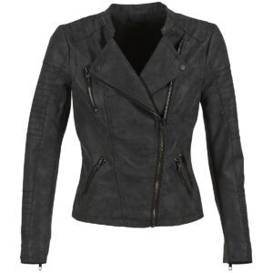 Giacca in pelle  Only  AVA  Nero -   Giacche in pelle Donna