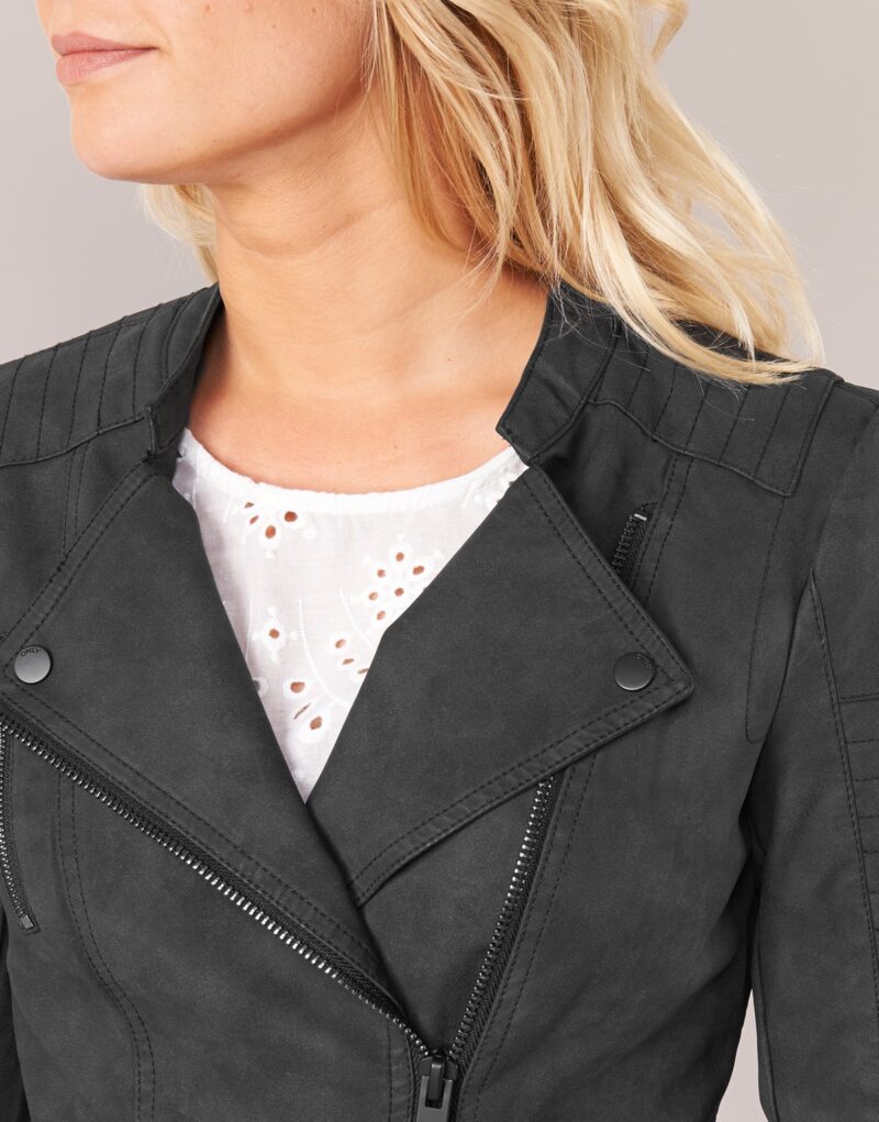 Giacca in pelle Only AVA Nero Giacche in pelle Donna - 6