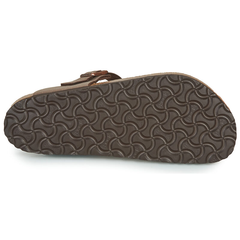 BIRKENSTOCK Gizeh Birko-flor / Nubuck / Mocca / Regular Brown Flip Flops Men - 7