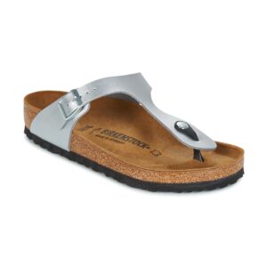 BIRKENSTOCK Gizeh Birko-flor / Silver / Regular Argento Infradito Donna