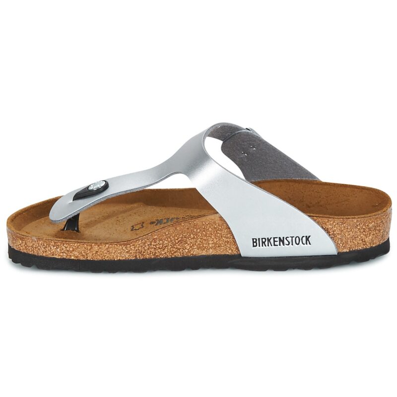 BIRKENSTOCK Gizeh Birko-flor / Silver / Regular Argento Infradito Donna - 4