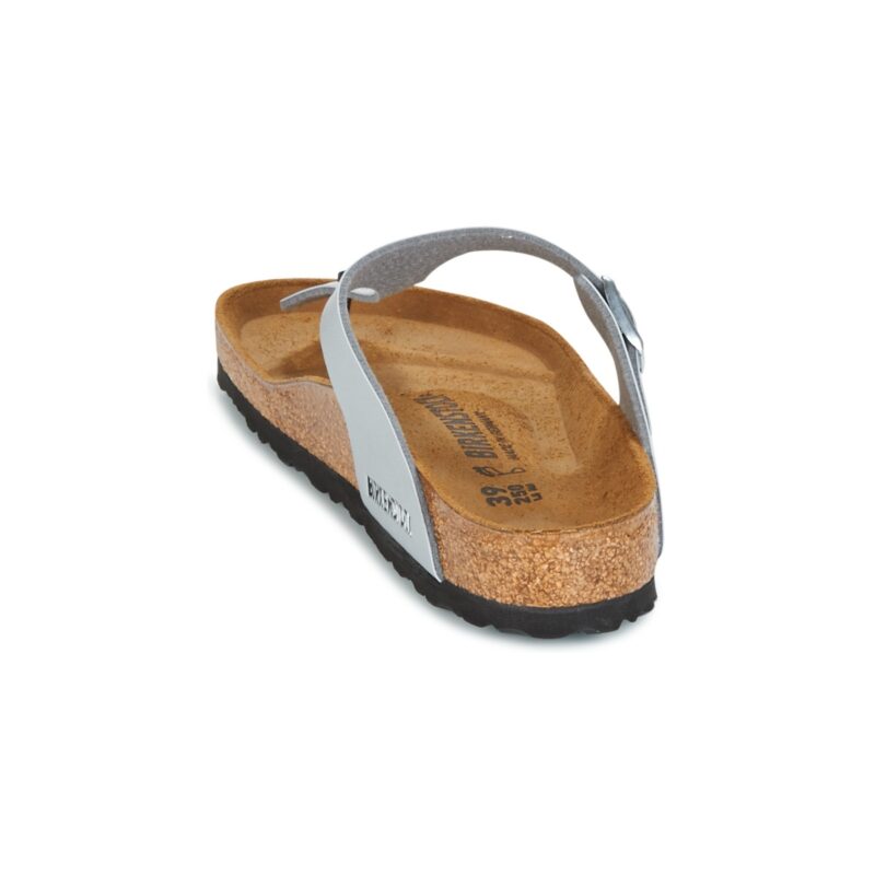 BIRKENSTOCK Gizeh Birko-flor / Silver / Regular Argento Infradito Donna - 5