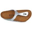 BIRKENSTOCK Gizeh Birko-flor / Silver / Regular Argento Infradito Donna - 6