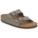 Chausson homme BIRKENSTOCK Arizona Birko-flor / Nubuck / Pierre / Gris &eacute;troit - Pointure 1