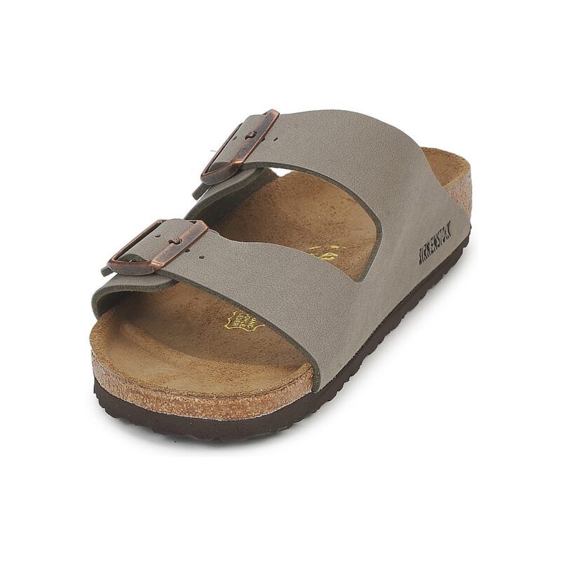 BIRKENSTOCK Arizona Birko-flor / Nubuck / Stone / Stretto Grigio Ciabatta Donna - 3
