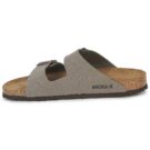 Chausson homme BIRKENSTOCK Arizona Birko-flor / Nubuck / Pierre / Gris &eacute;troit - Pointure 4