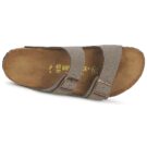 BIRKENSTOCK Arizona Birko-flor / Nubuck / Stone / Stretto Grigio Ciabatta Donna - 6