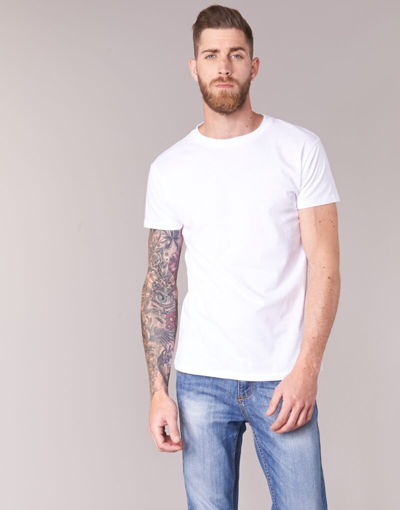 T-shirt blanc BOTD ESTOILA pour homme, manches courtes - 2