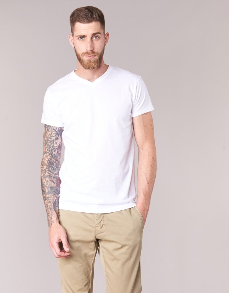 T-shirt blanc BOTD ECALORA &agrave; manches courtes pour homme - 2
