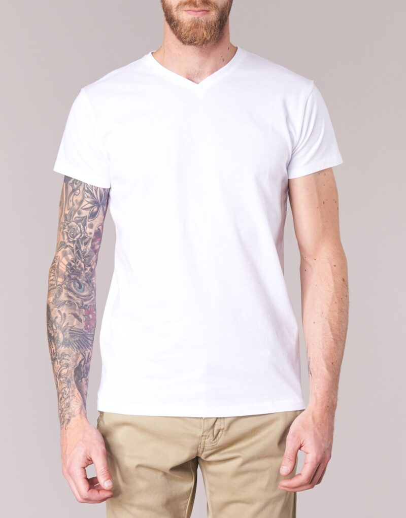 T-shirt blanc BOTD ECALORA &agrave; manches courtes pour homme - 4