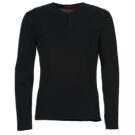 T-shirts &agrave; manches longues noirs BOTD ETUNAMA pour hommes - 1