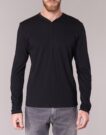 T-shirts &agrave; manches longues noirs BOTD ETUNAMA pour hommes - 4