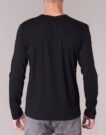 T-shirts &agrave; manches longues noirs BOTD ETUNAMA pour hommes - 5
