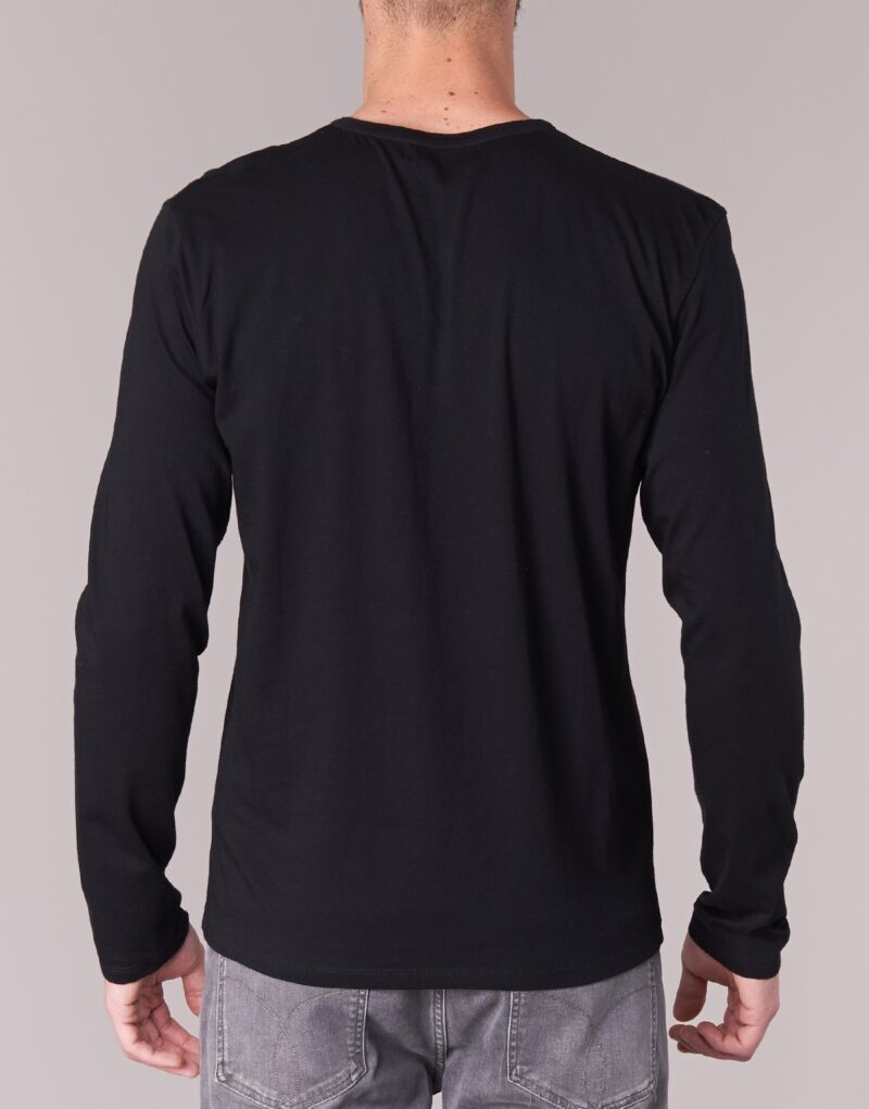 T-shirts &agrave; manches longues noirs BOTD ETUNAMA pour hommes - 5