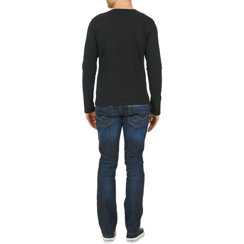 T-shirts &agrave; manches longues noirs BOTD ETUNAMA pour hommes - 7