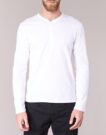 T-shirts &agrave; manches longues BOTD ETUNAMA Blanc T-shirts &agrave; manches longues Homme - 4