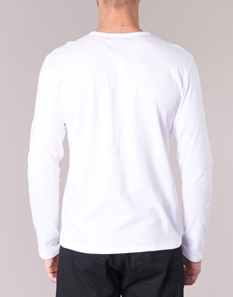 T-shirts &agrave; manches longues BOTD ETUNAMA Blanc T-shirts &agrave; manches longues Homme - 5