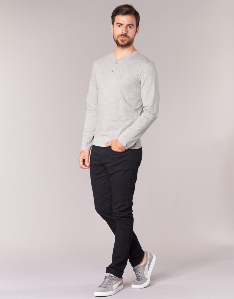 T-shirts &agrave; manches longues BOTD ETUNAMA Gris T-shirts &agrave; manches longues Homme - 3