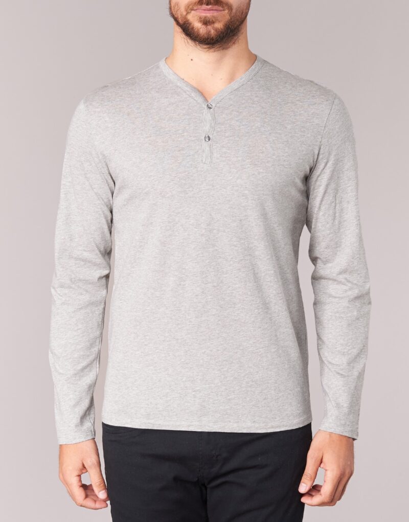 T-shirts &agrave; manches longues BOTD ETUNAMA Gris T-shirts &agrave; manches longues Homme - 4