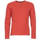 T-shirts &agrave; manches longues rouges BOTD ETUNAMA pour hommes - 1