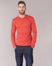 T-shirts &agrave; manches longues rouges BOTD ETUNAMA pour hommes - 2