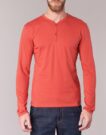 T-shirts &agrave; manches longues rouges BOTD ETUNAMA pour hommes - 4