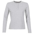 T-shirts a maniche lunghe  BOTD  EBISCOL  Grigio T-shirts a maniche lunghe Donna - 1