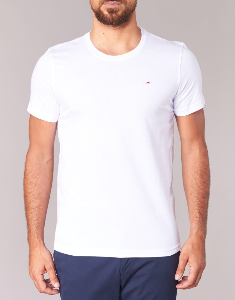 T-shirt  Tommy Jeans  OFLEKI  Bianco T-shirt maniche corte Uomo - 4