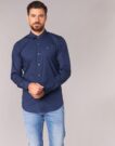 Camicia a maniche lunghe Tommy Jeans TJM ORIGINAL STRETCH SHIRT Blu Camicie a maniche lunghe Uomo - 2