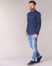 Camicia a maniche lunghe Tommy Jeans TJM ORIGINAL STRETCH SHIRT Blu Camicie a maniche lunghe Uomo - 3