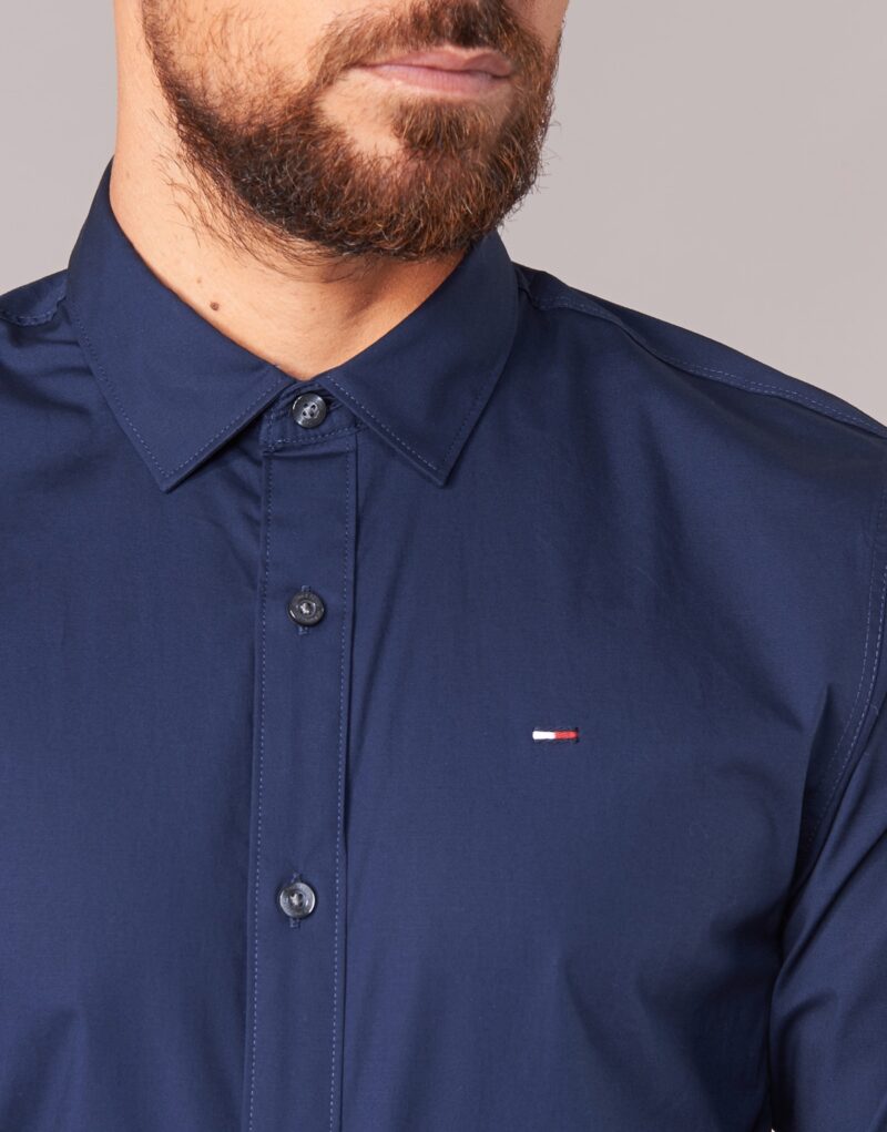 Camicia a maniche lunghe Tommy Jeans TJM ORIGINAL STRETCH SHIRT Blu Camicie a maniche lunghe Uomo - 6
