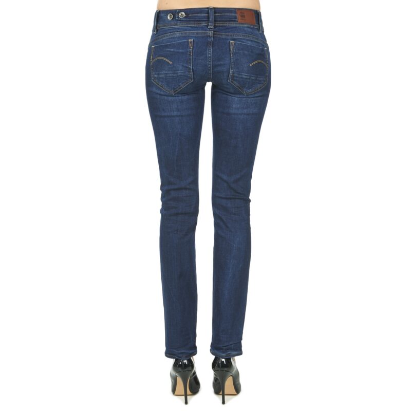 Jeans G-Star Raw MIDGE SADDLE MID STRAIGHT Blu Jeans Donna - 7