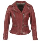 Giacca in pelle Oakwood VIDEO Rosso Giacche in pelle Donna - 1