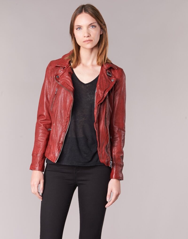 Giacca in pelle Oakwood VIDEO Rosso Giacche in pelle Donna - 2