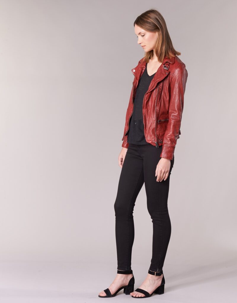 Giacca in pelle Oakwood VIDEO Rosso Giacche in pelle Donna - 3