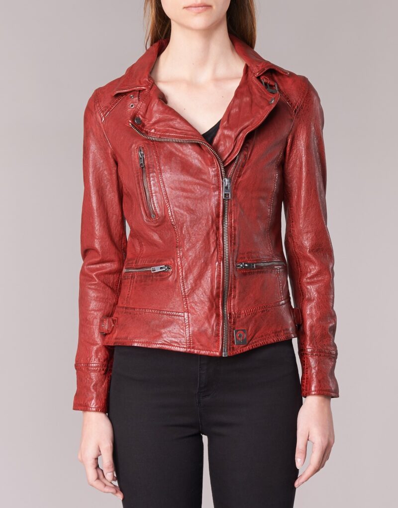 Giacca in pelle Oakwood VIDEO Rosso Giacche in pelle Donna - 4