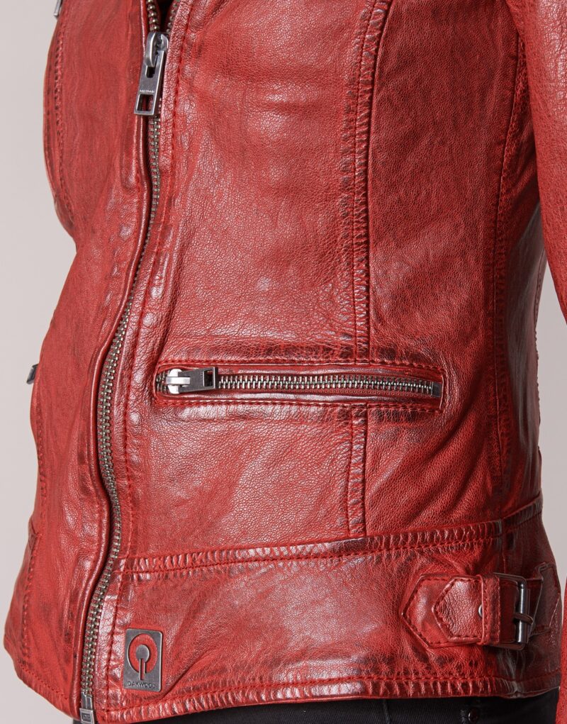 Giacca in pelle Oakwood VIDEO Rosso Giacche in pelle Donna - 6