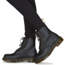Dr. Martens VEGAN 1460 BLACK FELIX RUB OFF Nero Stivaletti Uomo - 8
