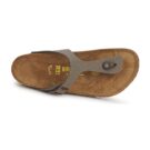 BIRKENSTOCK Gizeh Birko-flor / Nubuck / Stone / Regular Marrone Infradito Donna - 6