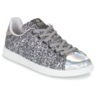 Baskets basses argent&eacute;es Victoria DEPORTIVO BASKET GLITTER pour femme - Taille 1