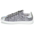 Baskets basses argent&eacute;es Victoria DEPORTIVO BASKET GLITTER pour femme - Taille 4