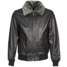 Lederjackeelle Schott FELIATO Schwarze Jacken in pelle Mann - 1