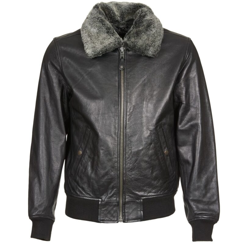 Lederjackeelle Schott FELIATO Schwarze Jacken in pelle Mann - 1