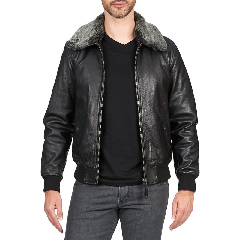 Lederjackeelle Schott FELIATO Schwarze Jacken in pelle Mann - 2