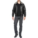 Lederjackeelle Schott FELIATO Schwarze Jacken in pelle Mann - 3
